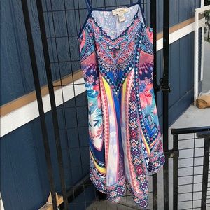 Flying Tomato Mixed Media Handkerchief Dress